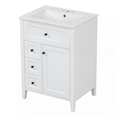 Meuble-lavabo moderne avec rangement polyvalent et design élégant