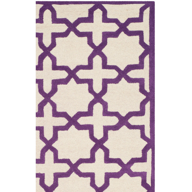 Cambridge Hand Tufted Wool Geometric Rug, Rectangle 5' x 8'