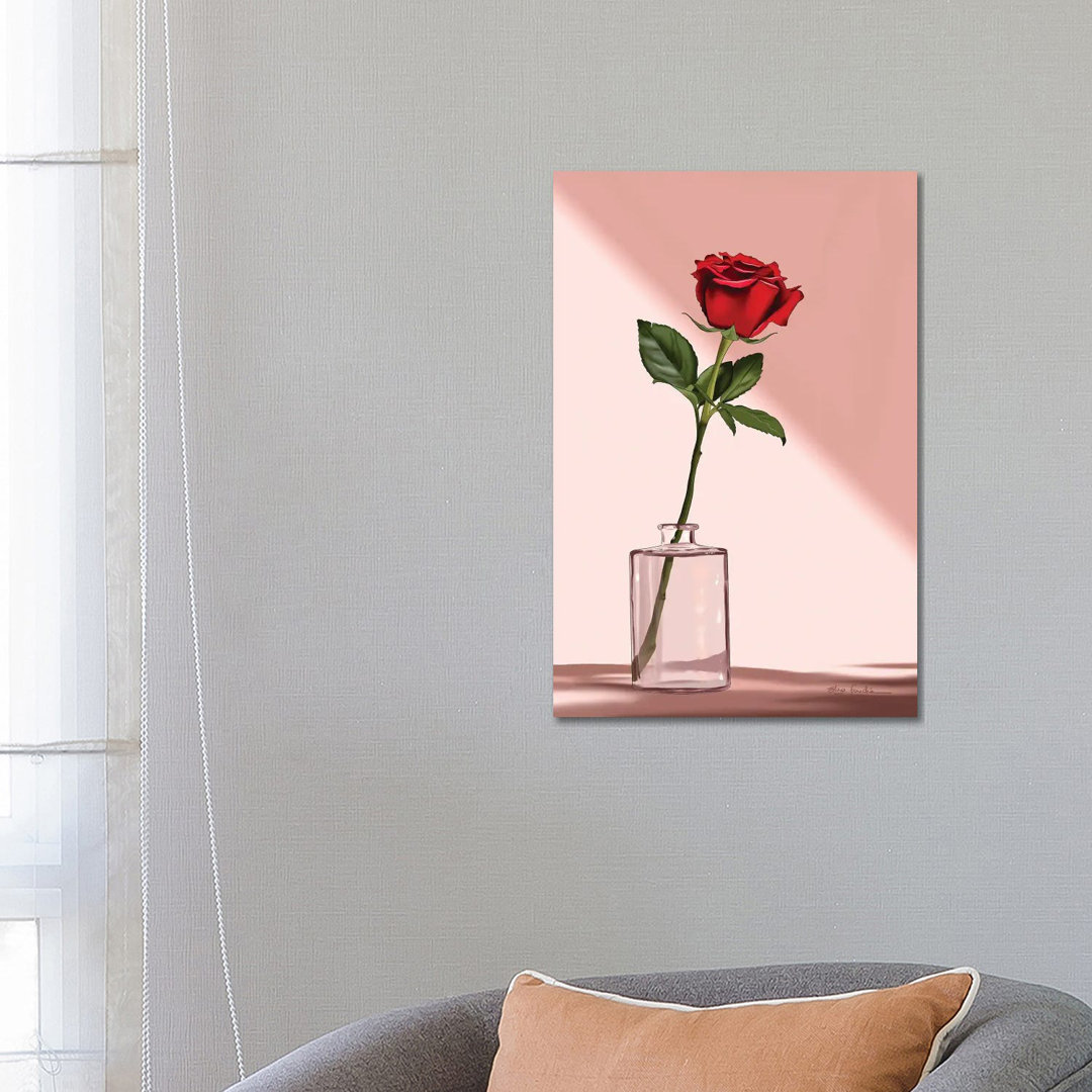 Rose von Elza Fouche - Galerie-verpackte Leinwand Giclée auf Leinwand