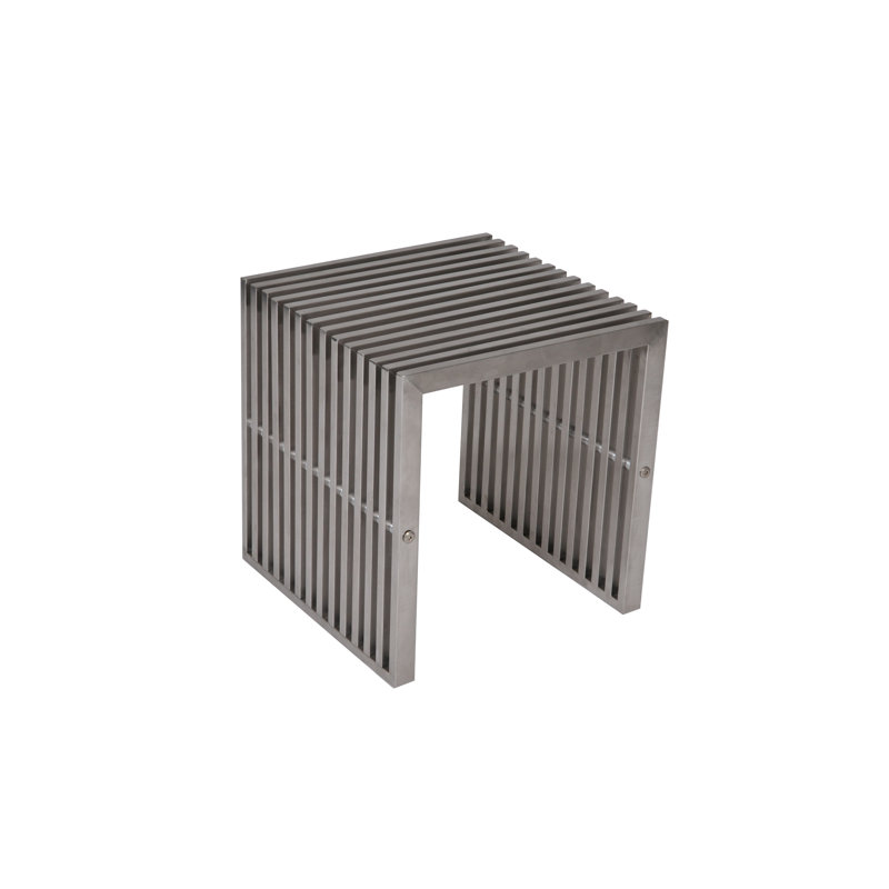 Lux Vanity Stool, Silver