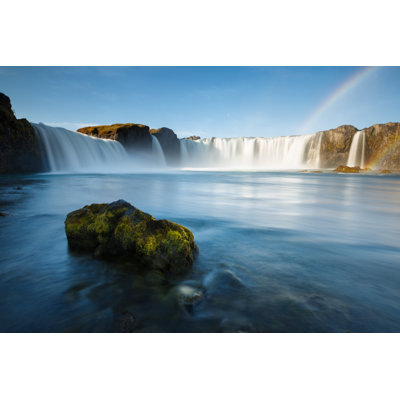Godafoss Waterfalls - Wrapped Canvas Print