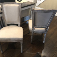 Giddens Linen King Louis Back Side Chair (Set of 2) - Lexington