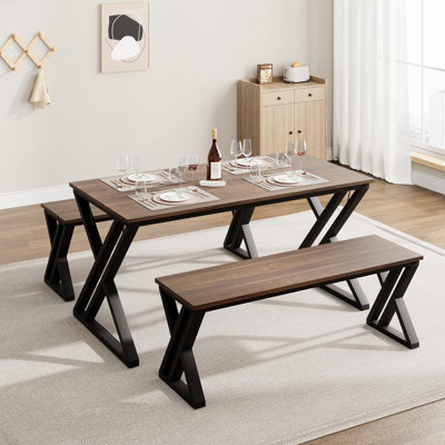 4 - Person Solid Wood Dining Set