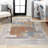 Giavonna Abstract Coastal Watercolor Machine-Washable Cream/Multi Rug-2141248135
