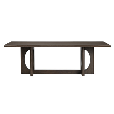 95.75 In. Brown Solid Wood Rectangle Dining Table