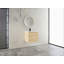 Meuble-lavabo mural de 24 po avec lavabo en céramique, porte à fermeture en douceur et beaucoup de rangement pour les salles de bain modernes-423564943