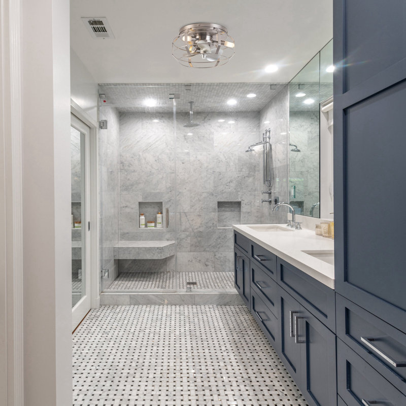 Trent Austin Design® Rakestraw 12.2'' Flush Mount Caged Ceiling Fan ...