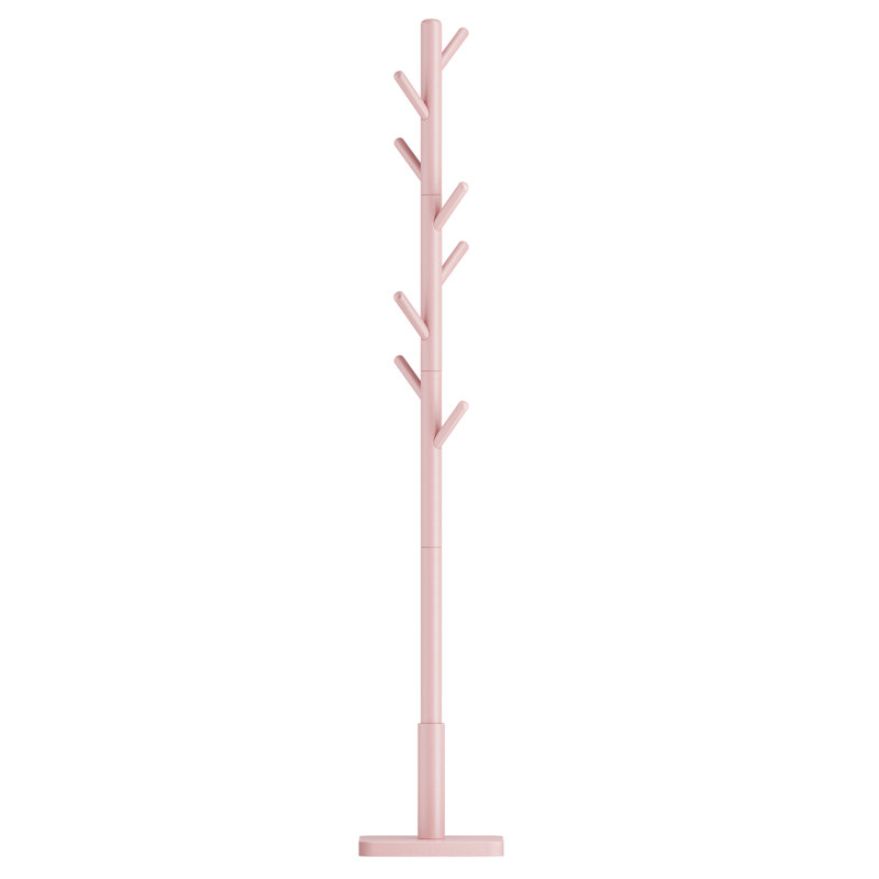 Blanding Freestanding 8 - Hook Coat Rack, Pink
