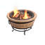 Round Concrete Wood Burning Smokeless