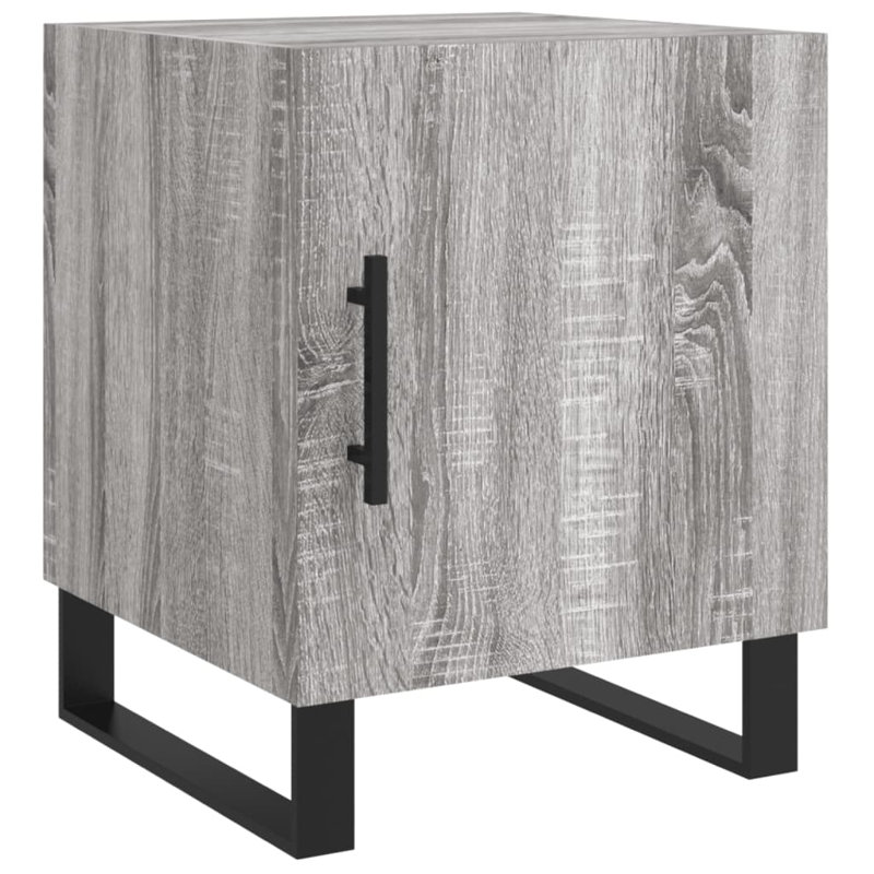 Bodaway 40 cm W Bedside Table, Grey Sonoma, Set of 2