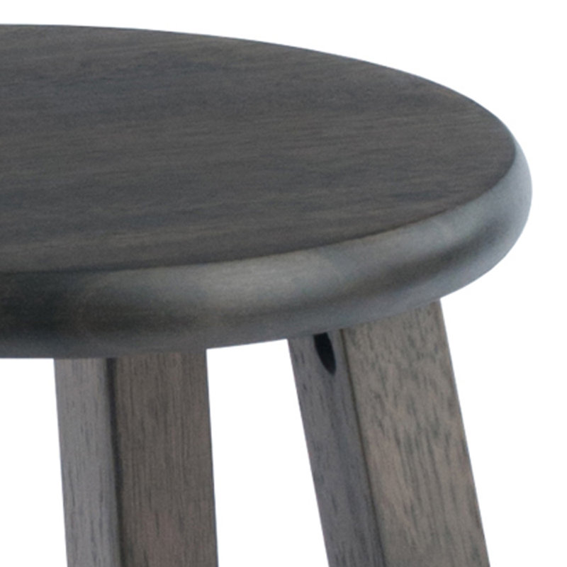 Tabouret de bar Azaya, Gris huître, Petit tabouret (assise à 23,86 po de hauteur), 2