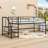 Twin Mid Loft Bed With Integrated Storage Stairs And Guardrails-1351701773