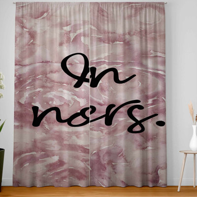 No Rain No Flowers Blackout Window Curtain Pair | Home Decor