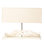 21" Horn Console Lamp - Cream Base