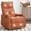 Fauteuil inclinable manuel berçant et pivotant à massage thermique pour le salon-1137290636