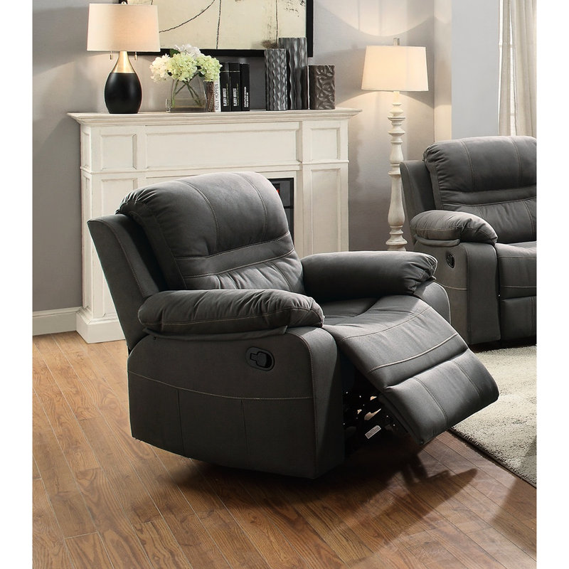 Fauteuil inclinable bleu ardoise avec rembourrage supplémentaire et revêtement respirant moderne