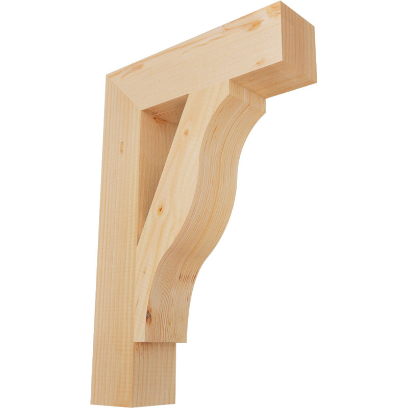 Funston Block Bracket, 26" H x 3.5" W x 14" D, Douglas Fir (Smooth)