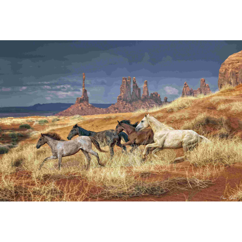 " Monumental Run " by David Drost, 8" H x 12" W  