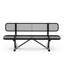 Banc d'extérieur en métal avec dossier Hadleigh-622571438