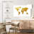 Aliaz World Map Gold Foil I-107921886