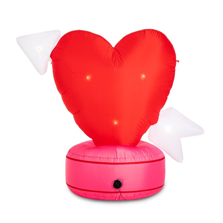 Glitzhome Heart Decor Valentine's Inflatable