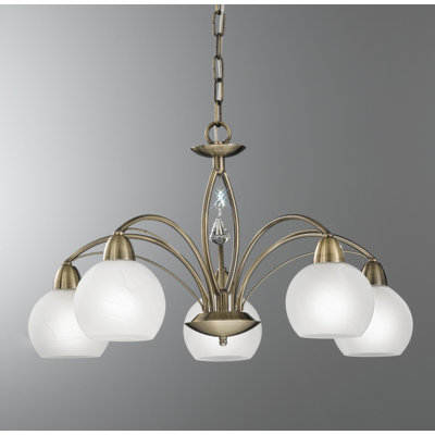 Hostetter 5-Light Shaded Chandelier