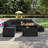 7-pieces Patio Furniture Set With 44" Propane Gas Fire Pit Table-121815471