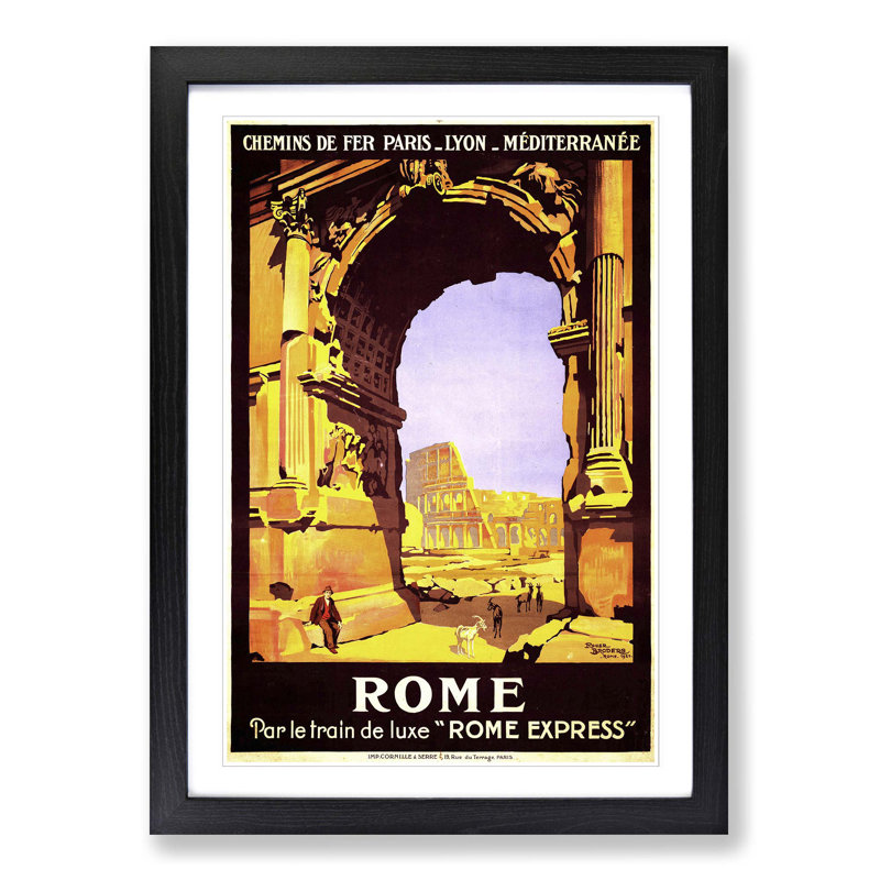 Single Picture Frame Print, Black