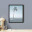 «Palmier tropical bicolore bleu et blanc plage et ciel» sur papier-98266501-98266506