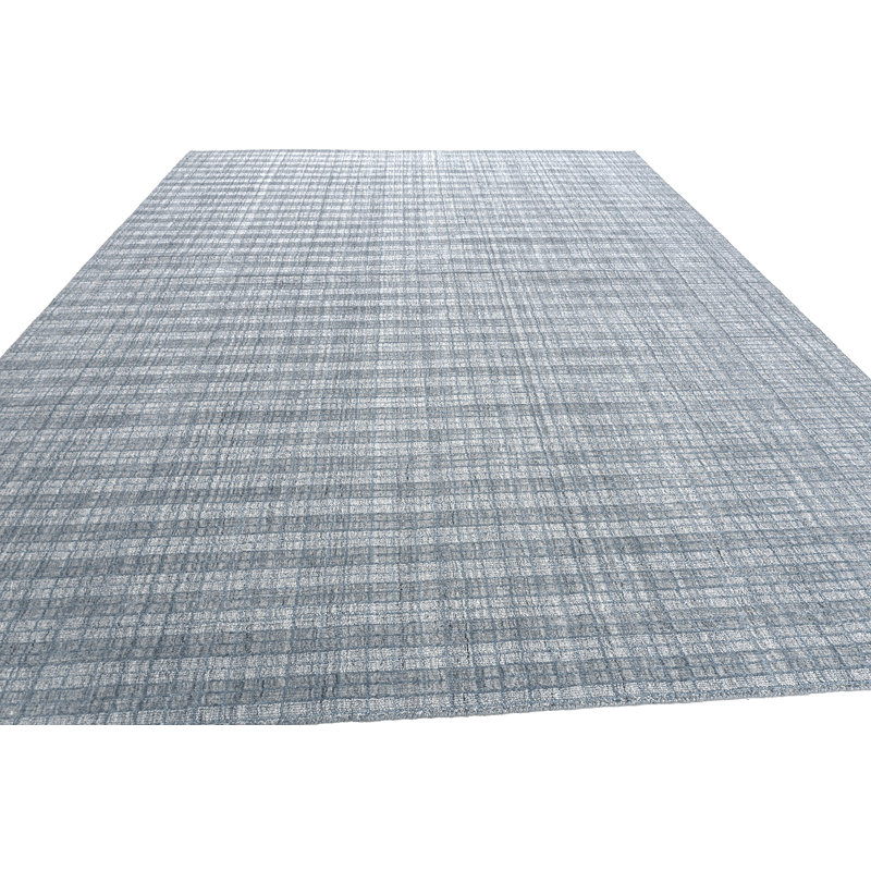Hand Loomed Plaid Area Rug