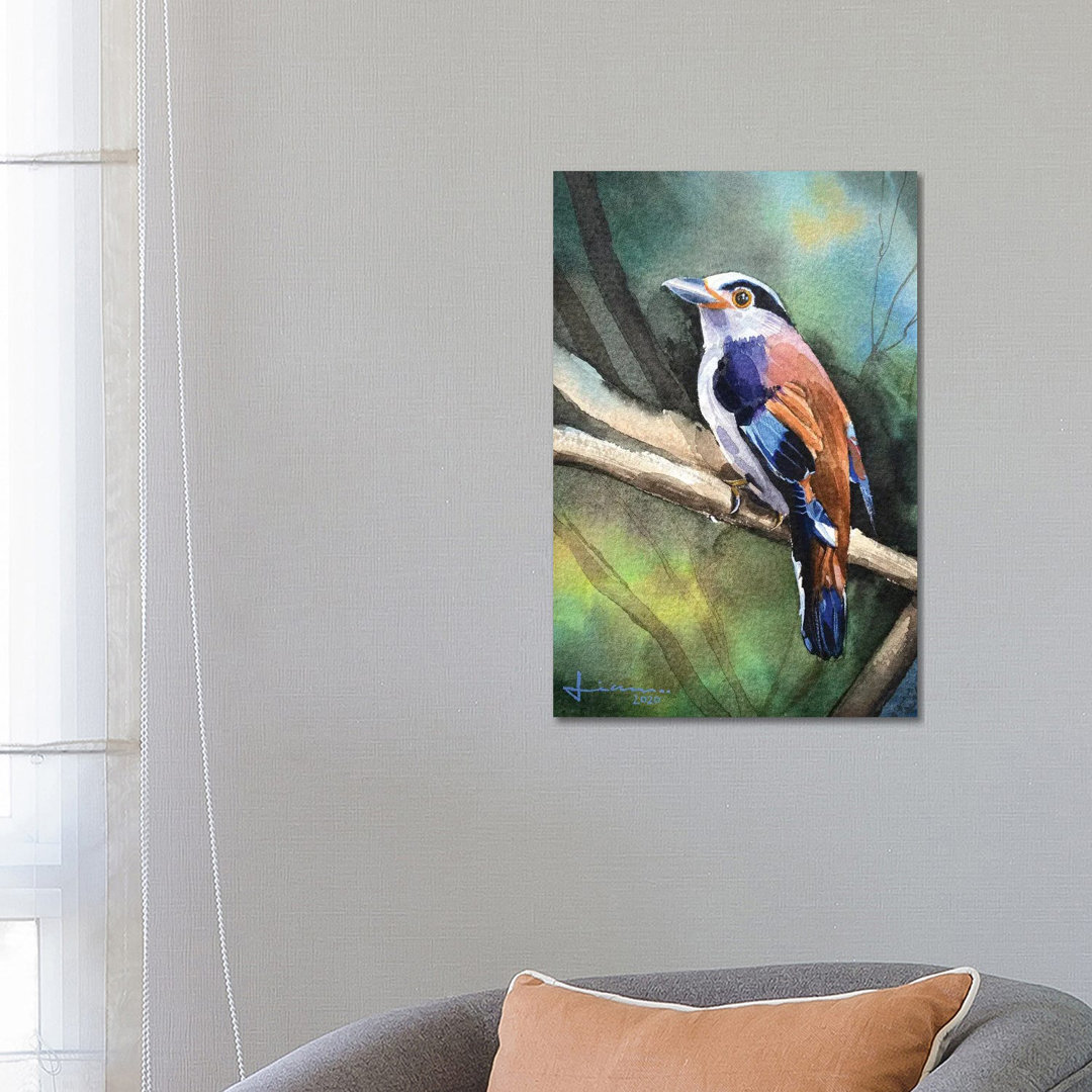 Perched Bird II by Liam Kumawat - Wrapped Canvas Gallery-Wrapped Canvas Giclée