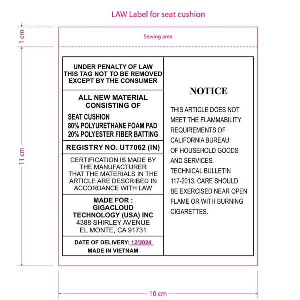 Dimensions du produit