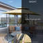 Parasol de patio extérieur avec banc d'alimentation-981889707-981889710