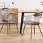 Modern upholstered dining chairs with back and armrests, with metal frame, for dining room / living room-575986382-575986383