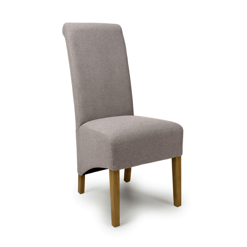 Canica 49cm H Polyester Upholstered Side Chair, Mocha