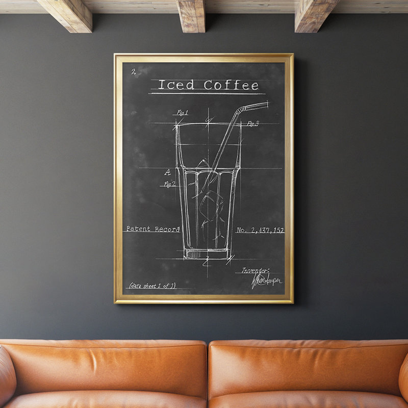 " Morning Routine IV ", Gold, 42.5" H x 30.5" W x 1" D