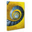 Yellow Spiral Staircase - Wrapped Canvas-56657981