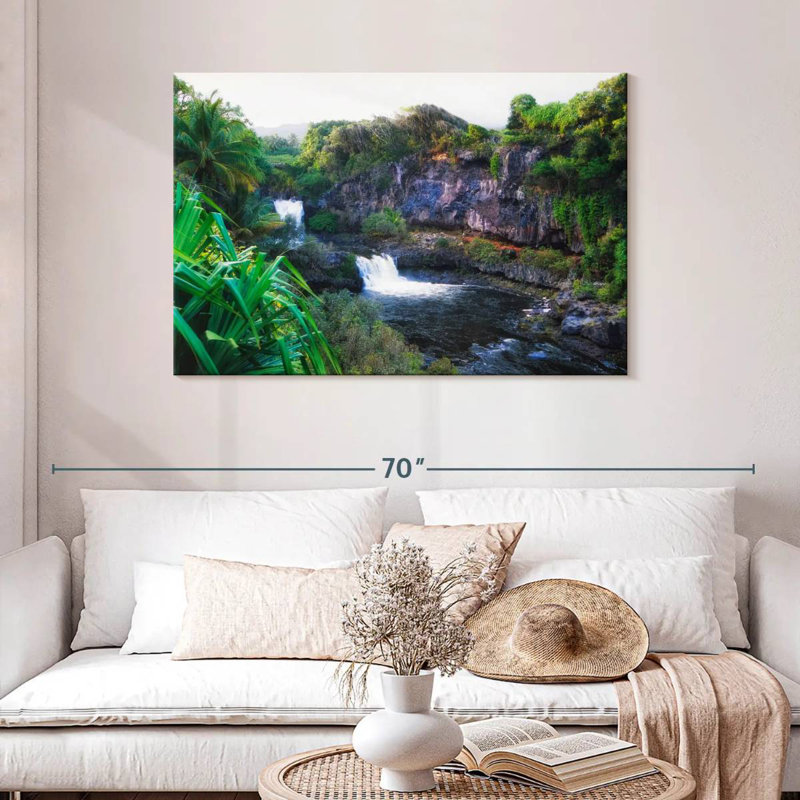 Nicci Seven Sacred Pools Hana, 30" H x 45" W