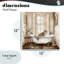 Plaque murale neutre Leopard Bathtime, design par Sasha