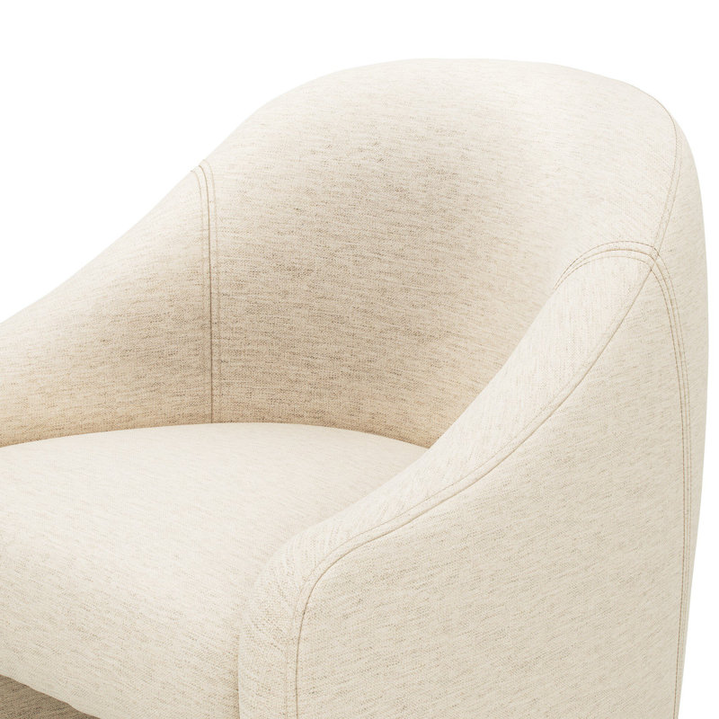 Levi Dining Chair, Knoll Sand, Crypton Nomad Snow