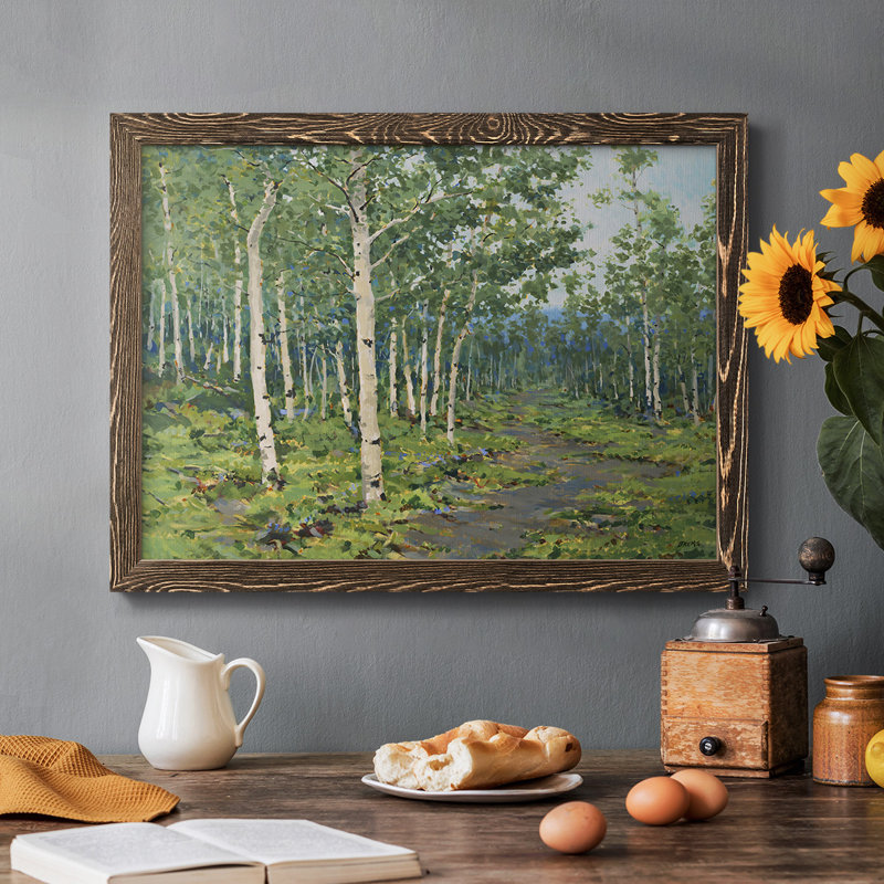 In The Forest, reproduction d'art sur toile, H 28 po x l 42 po x P 1,5 po, Noyer