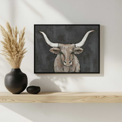 «Longhorn Clyde» par Sara Baker, reproduction d'art
