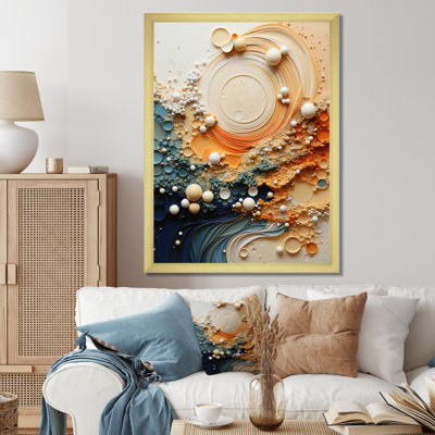 Serene Sands II - Abstract Collages, art mural sur toile