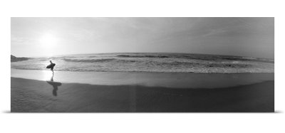 'Surfer in San Diego' by Panoramic Photographic Print