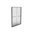 Cabine de douche à cadre en aluminium, 56 - 60 po x 70 po, double coulissante, verre trempé de 8 mm, quincaillerie noire, salle de bain, imperméable, porte coulissante facile à installer, aluminium, approche simple