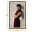 Lady in Red Framed Canvas