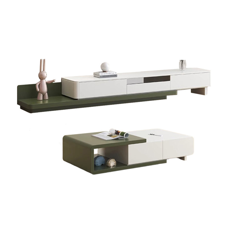 Stretchable TV Stand and Coffee Table Set