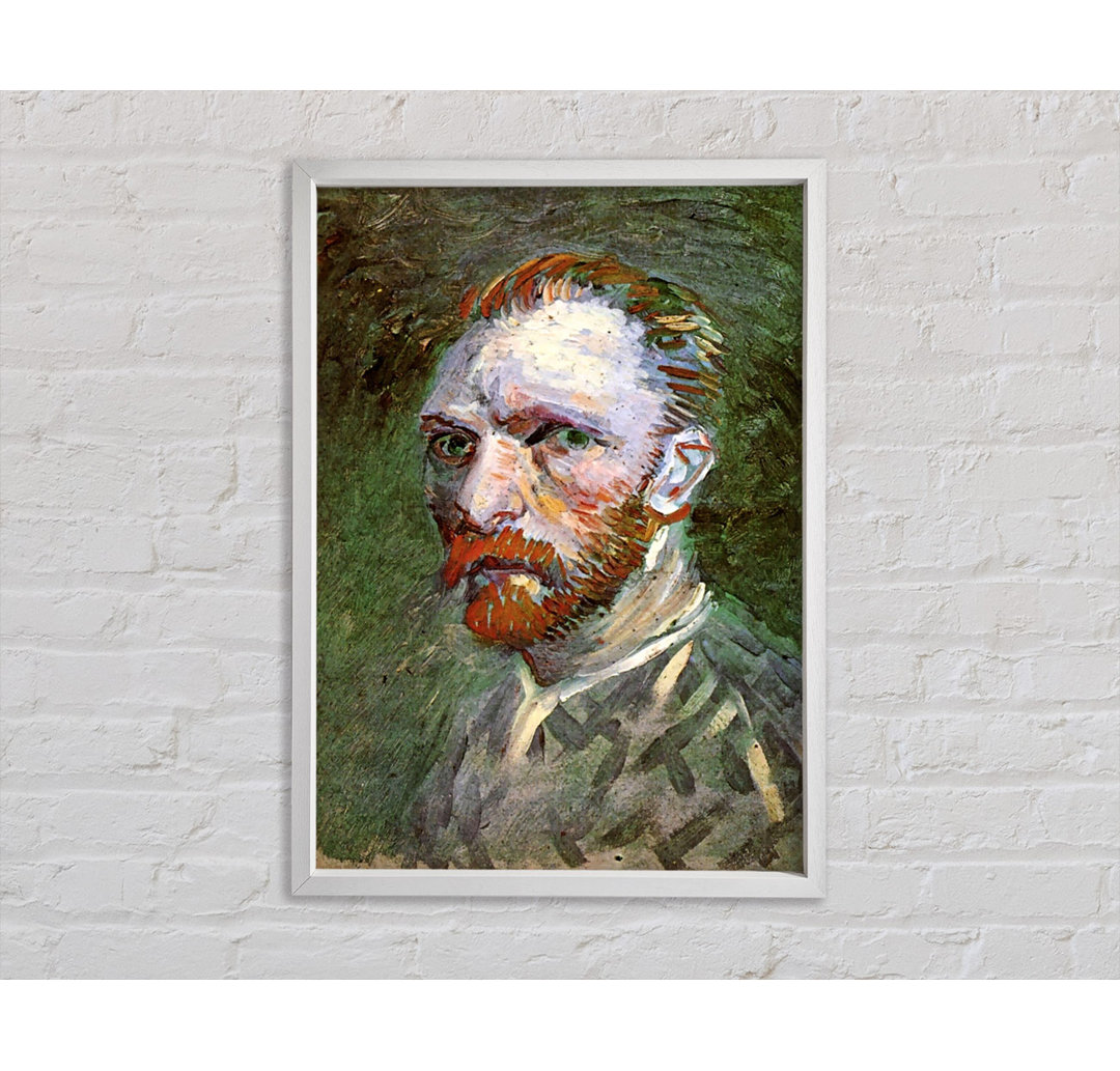 Van Gogh Selbstporträt 4 - Einzelner Bilderrahmen Kunstdrucke auf Leinwand