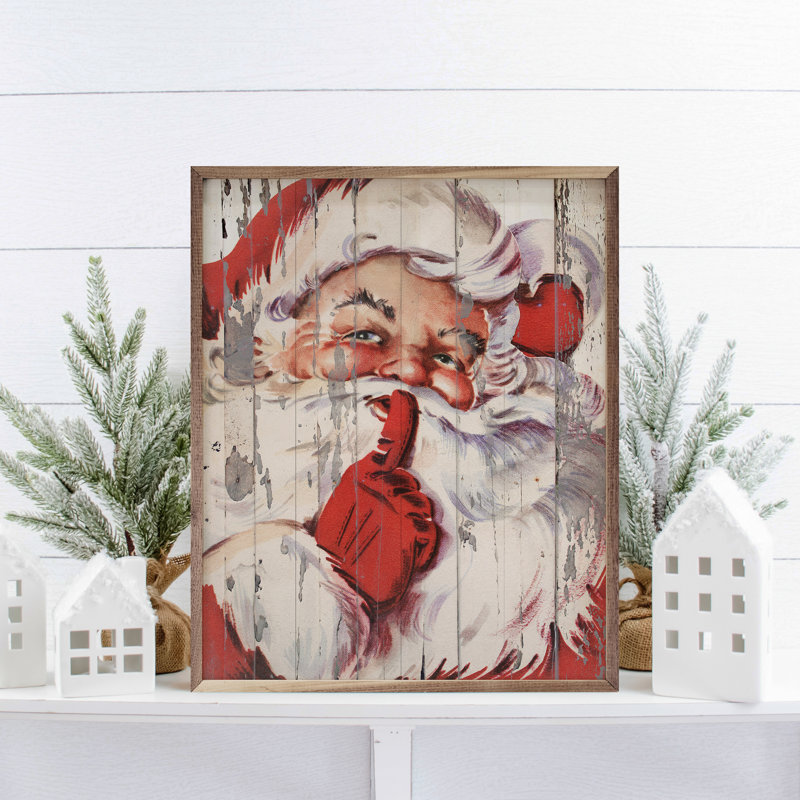 Santa Be Quiet Shh, H 20 po x l 16 po