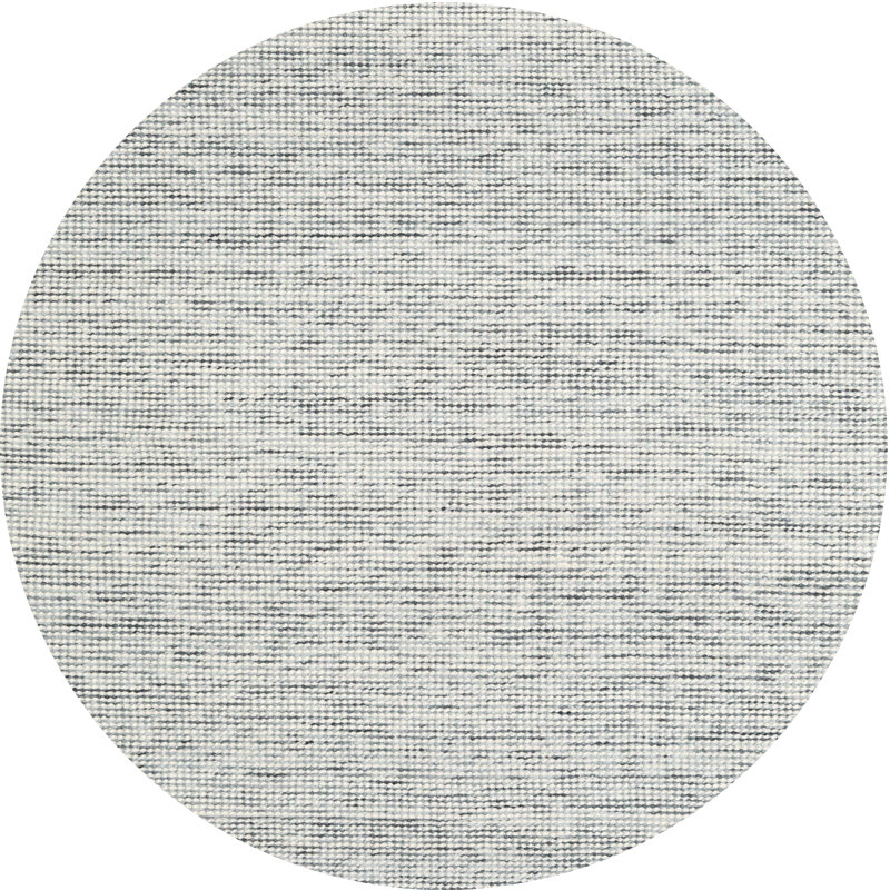 Tapis décoratif gris contemporain, Rond 4 pi